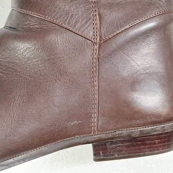 Nine West Tall Brown Leather Riding Boots Women's 8M Cleaned & Conditioned VGUC - Picture 9 of 16